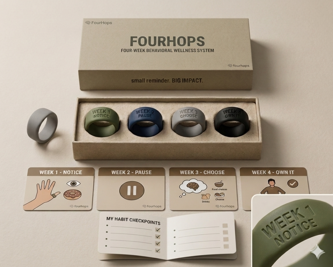 FourHops kit — all 4 rings